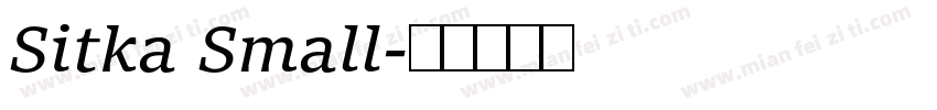 Sitka Small字体转换